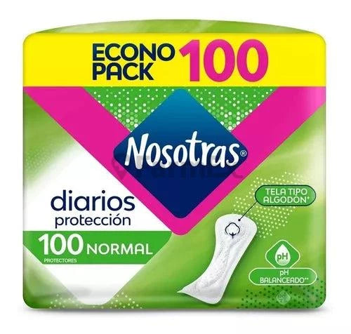 pack Nosotras protección diarios x 100 algo donera